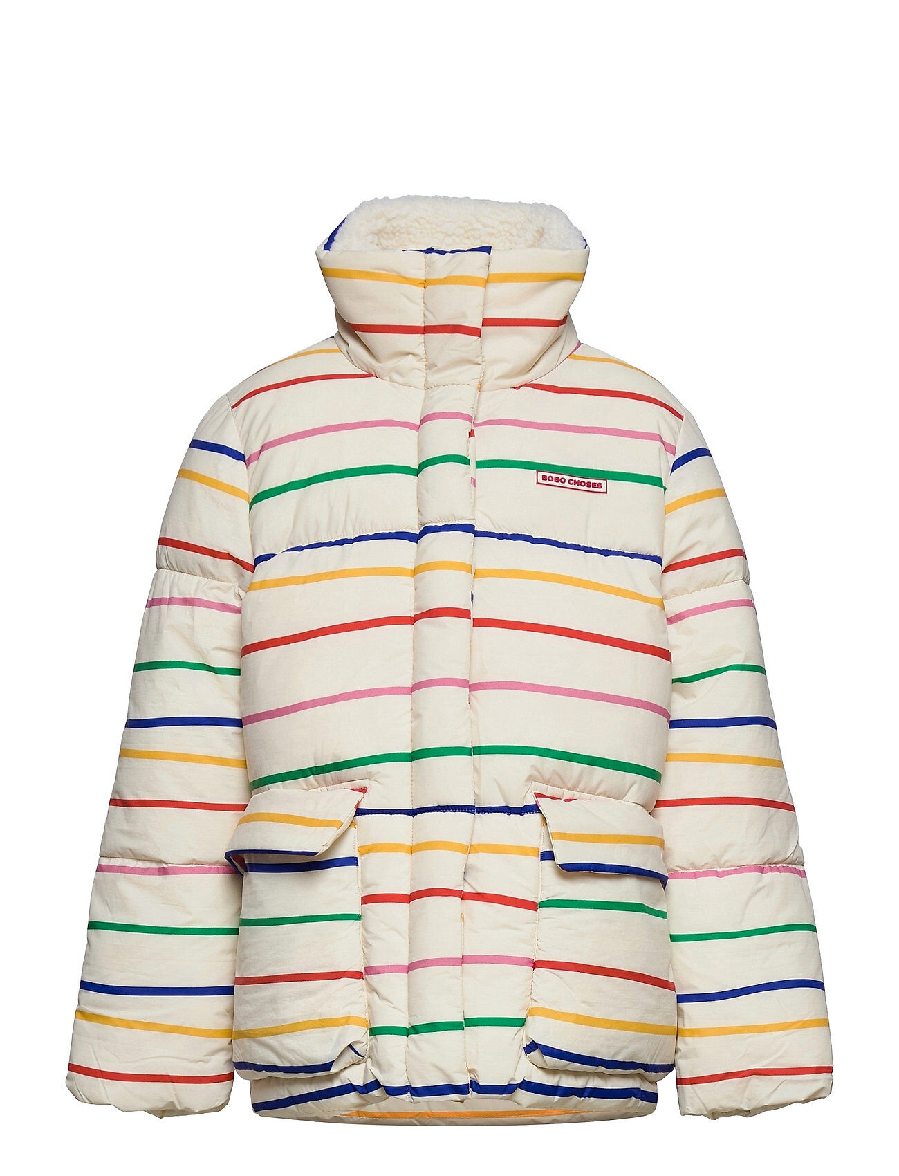 Bobo Choses Multicolor Stripes Padded Jacket Fôret Jakke Multi/mønstret Bobo Choses