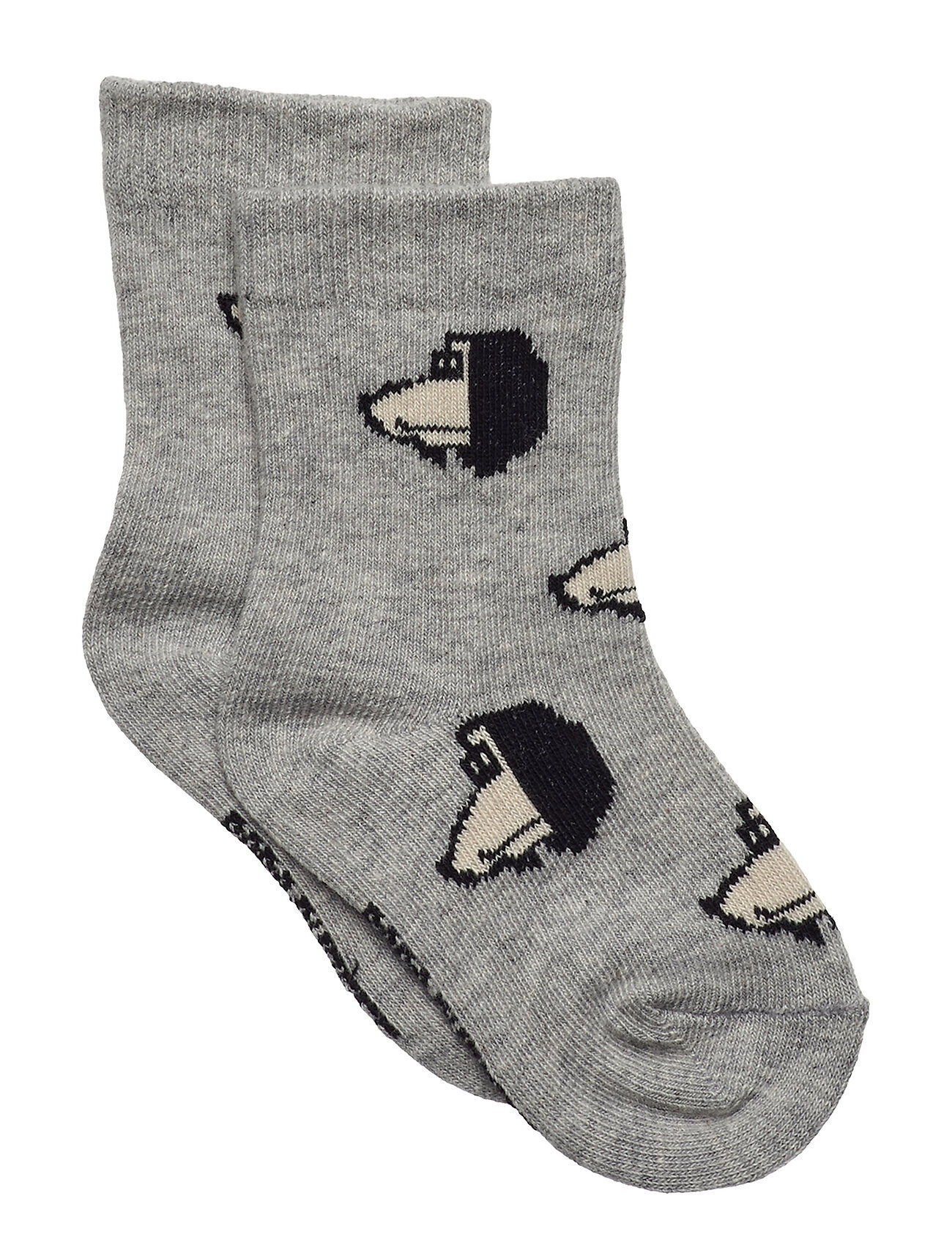 Bobo Choses Grey Doggie All Over Baby Socks Socks & Tights Socks Grå Bobo Choses