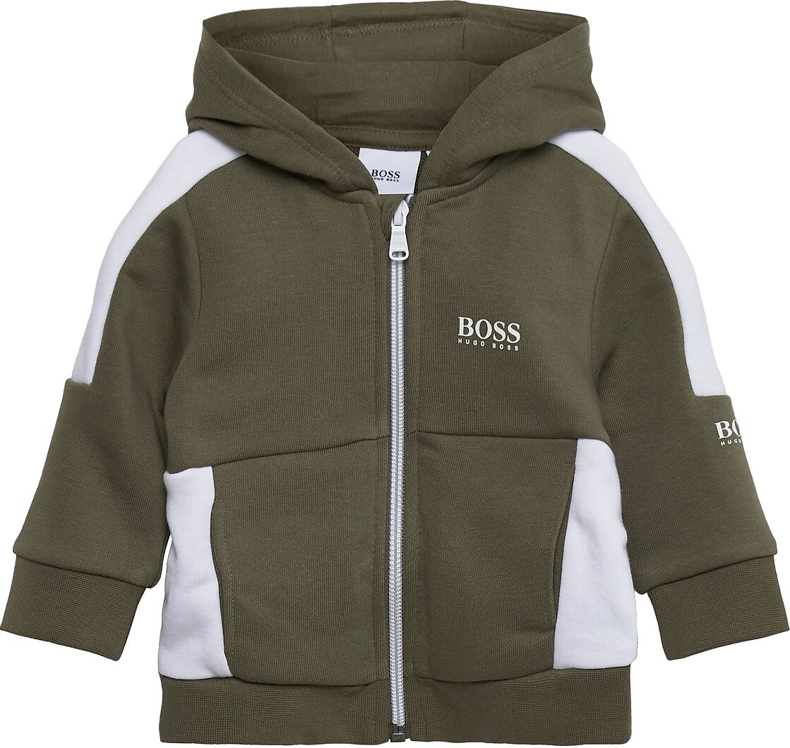 Boss Hooded Cardigan Hettegenser Genser Grønn BOSS