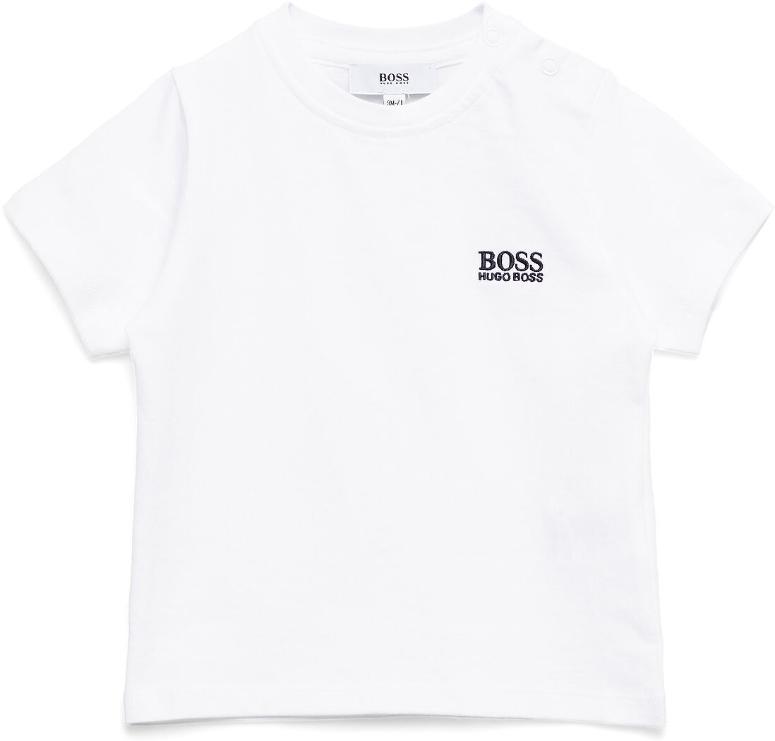 Boss Short Sleeves Tee-Shirt T-shirts Short-sleeved Hvit BOSS