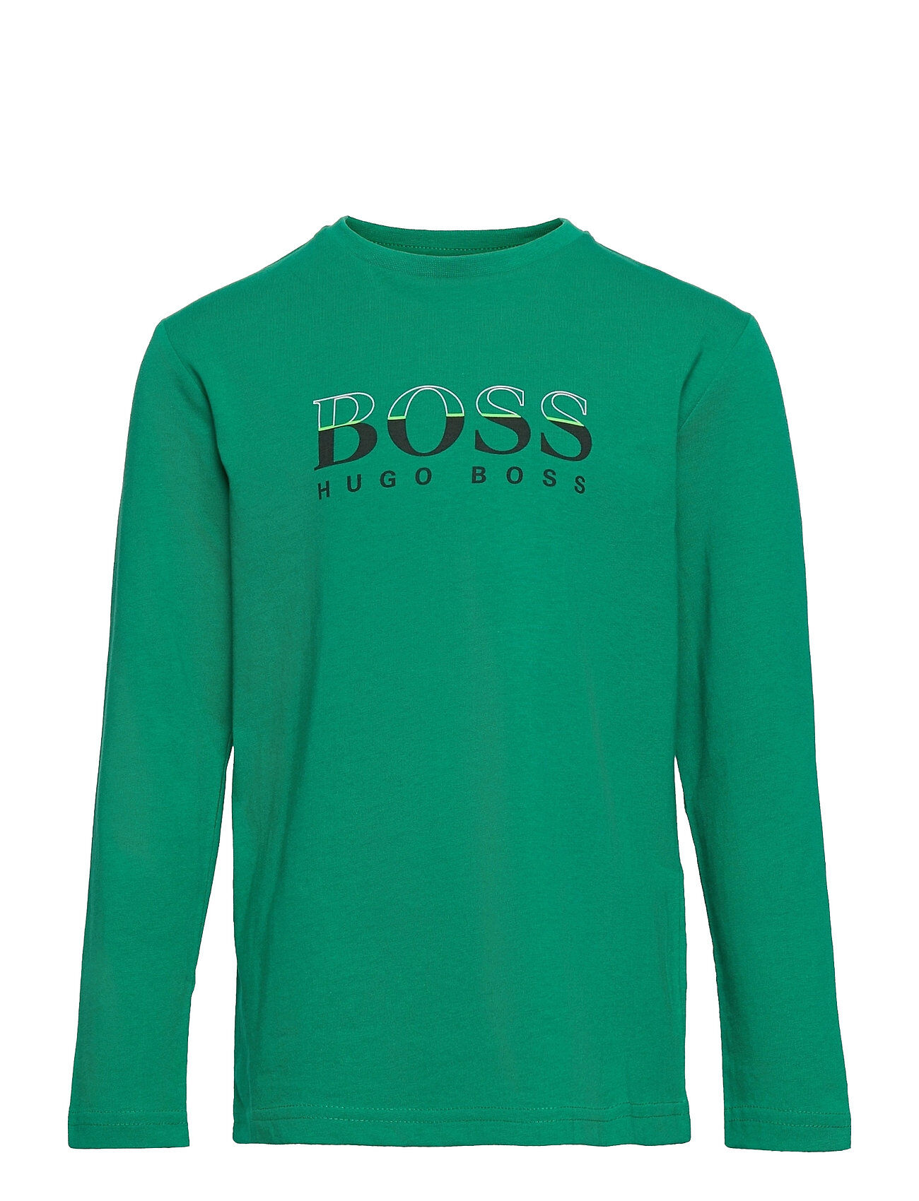 Boss Long Sleeve T-Shirt T-shirts Long-sleeved T-shirts Grønn BOSS