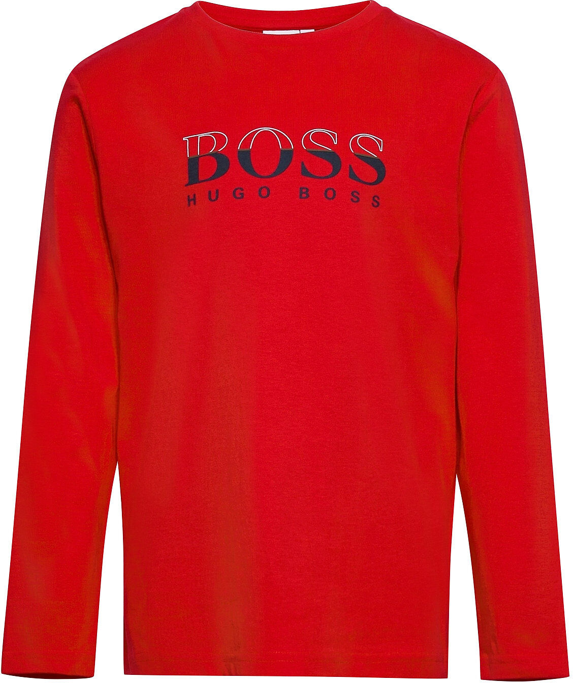 Boss Long Sleeve T-Shirt T-shirts Long-sleeved T-shirts Rød BOSS