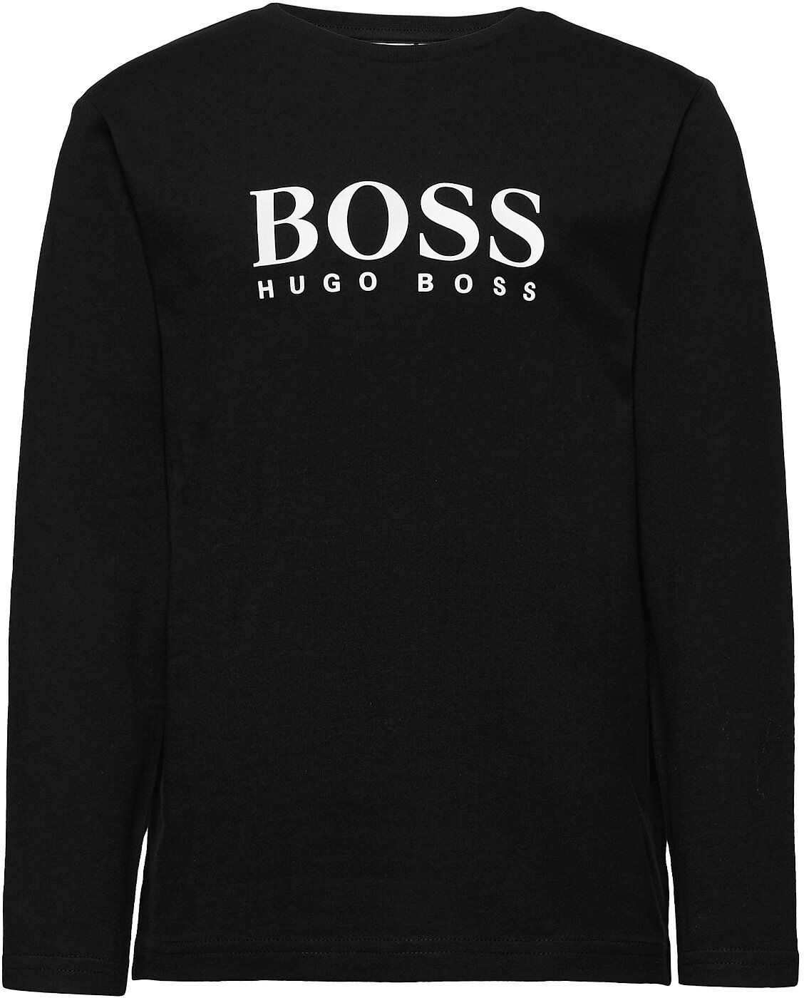 Boss Long Sleeve T-Shirt T-shirts Long-sleeved T-shirts Svart BOSS