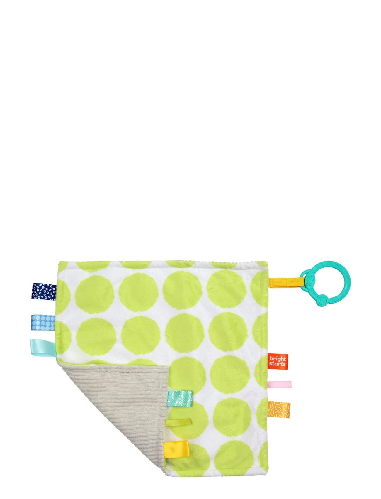 Bright Starts Snuggle & Teether W. Green Dots Toys Baby Toys Teething Toys Multi/mønstret Bright Starts