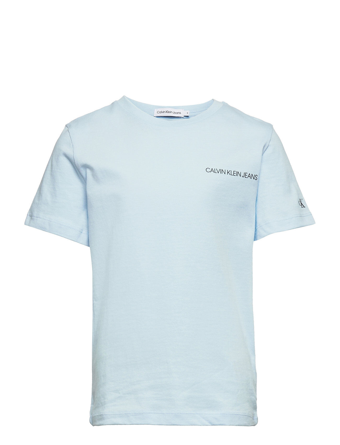 Calvin Chest Logo Top T-shirts Short-sleeved Blå Calvin Klein