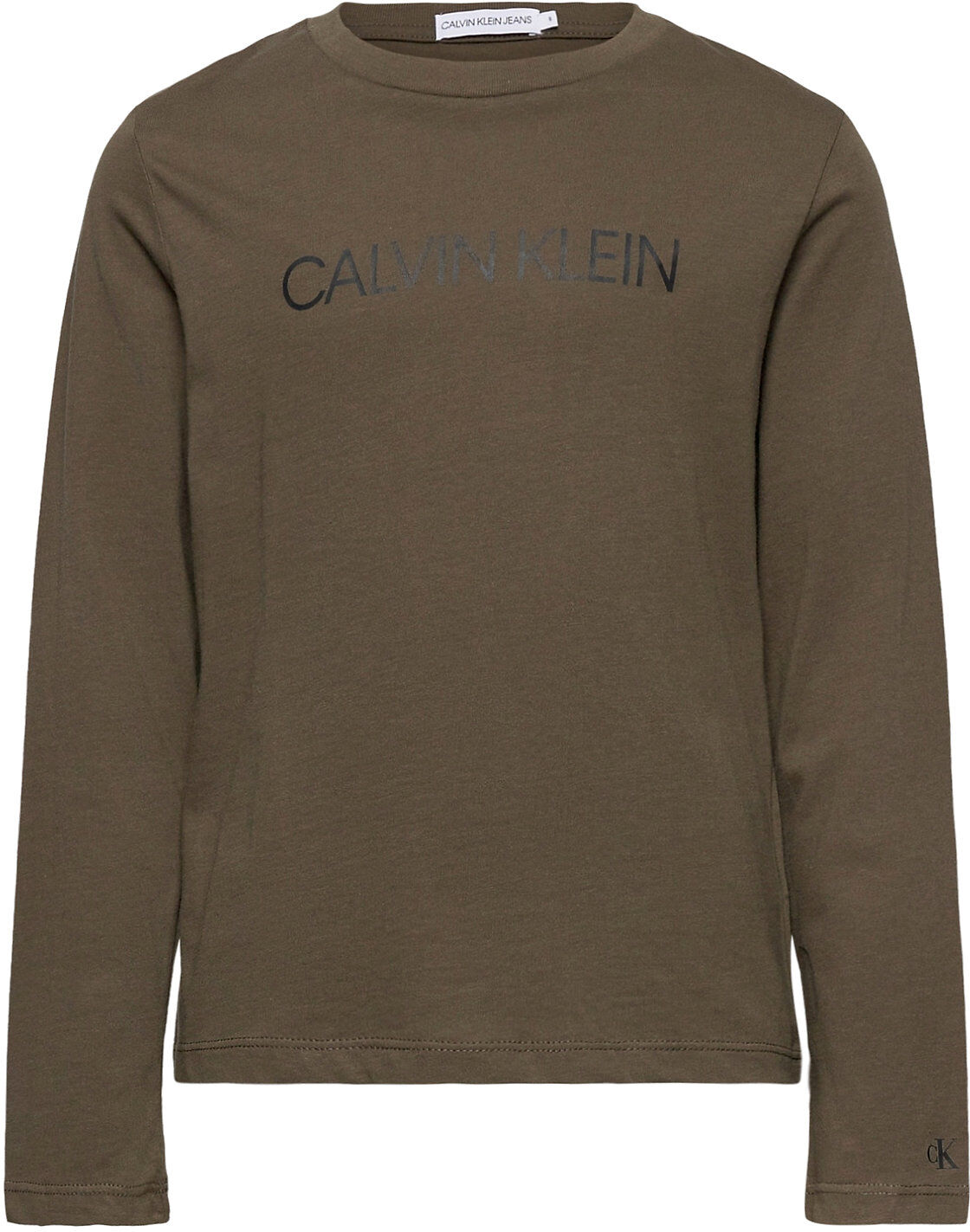 Calvin Institutional Ls T-Shirt T-shirts Long-sleeved T-shirts Grønn Calvin Klein