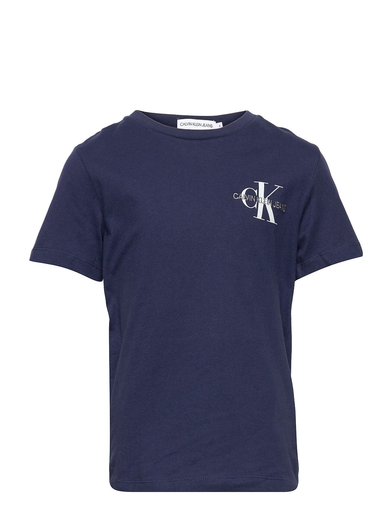 Calvin Chest Monogram Top T-shirts Short-sleeved Blå Calvin Klein