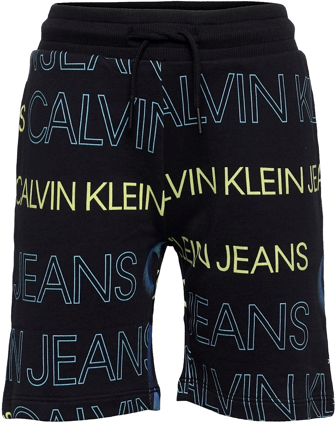 Calvin Pixelated Aop Jogger Shorts Shorts Sweat Shorts Blå Calvin Klein