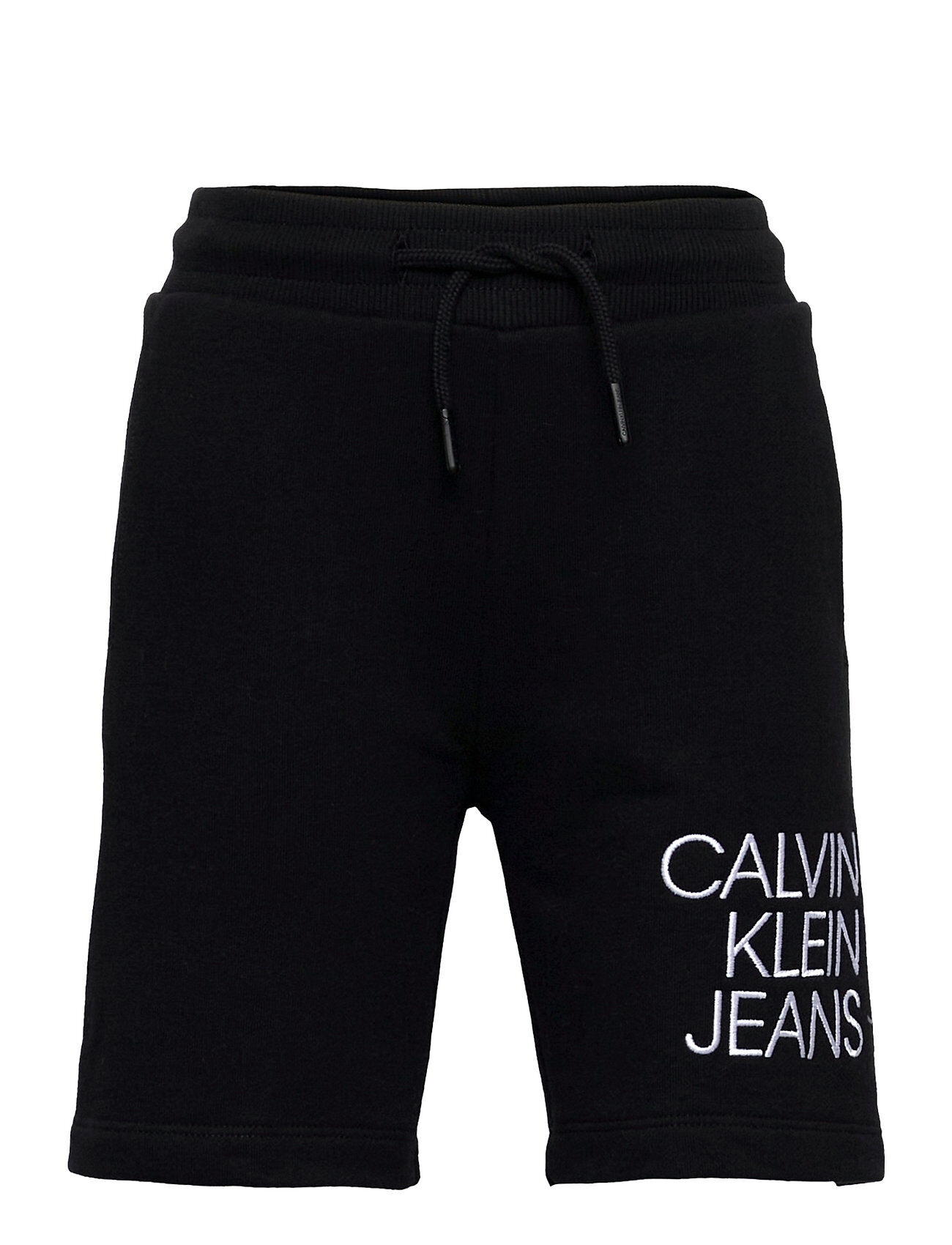 Calvin Hybrid Logo Jogger Shorts Shorts Sweat Shorts Svart Calvin Klein