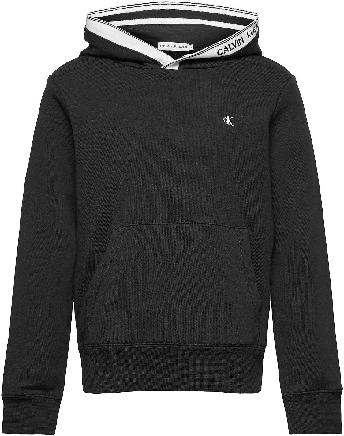 Calvin Intarsia Hoodie Hettegenser Genser Svart Calvin Klein