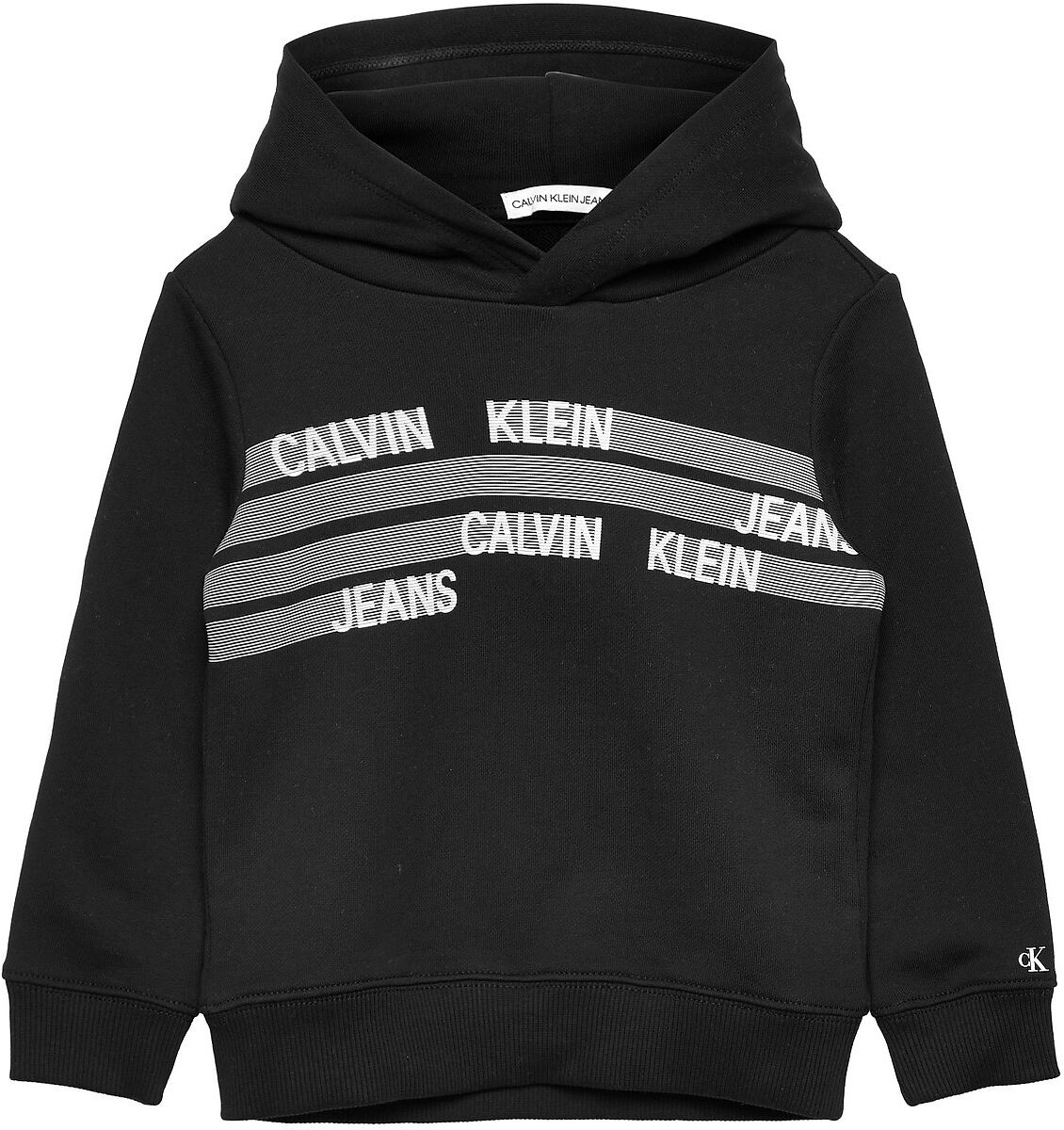 Calvin Dimension Logo Hoodie Hettegenser Genser Svart Calvin Klein