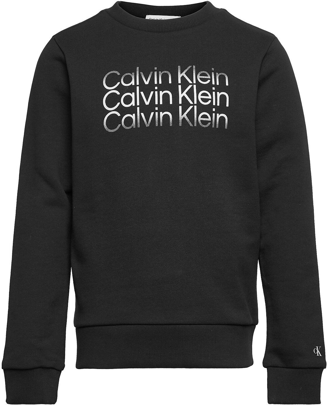 Calvin Inst. Cut Off Logo Sweatshirt Sweat-shirt Genser Svart Calvin Klein