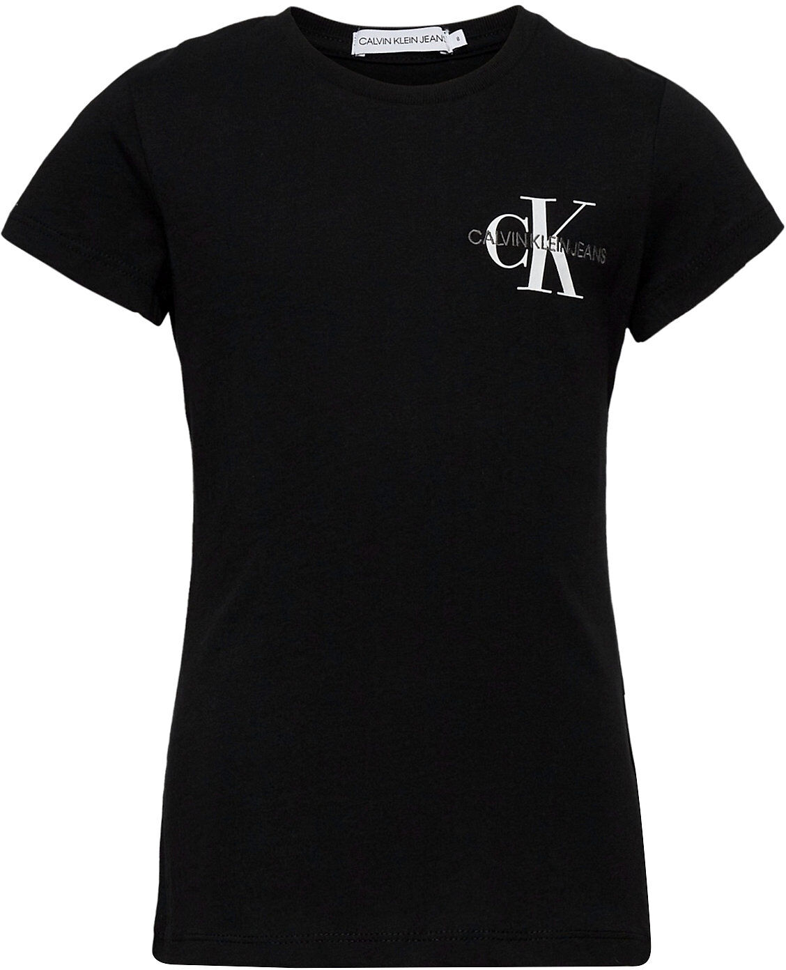 Calvin Chest Monogram Top T-shirts Short-sleeved Svart Calvin Klein