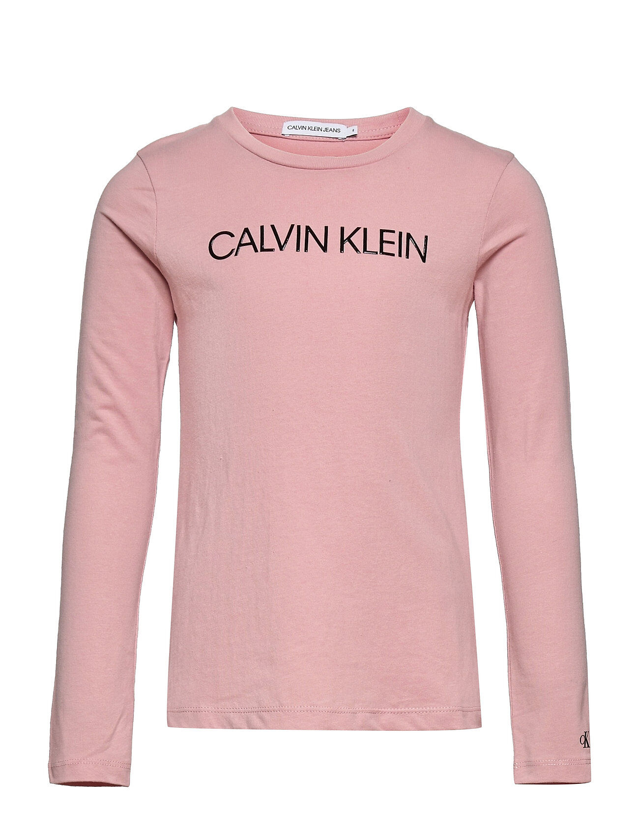 Calvin Institutional Logo Ls T-Shirt T-shirts Long-sleeved T-shirts Rosa Calvin Klein