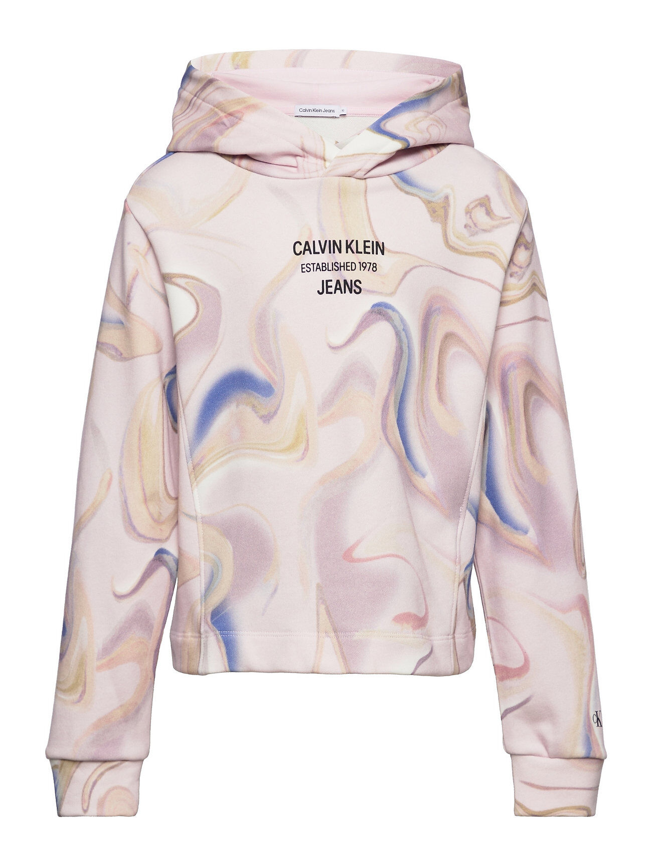 Calvin Liquid Print Hoodie Hettegenser Genser Multi/mønstret Calvin Klein