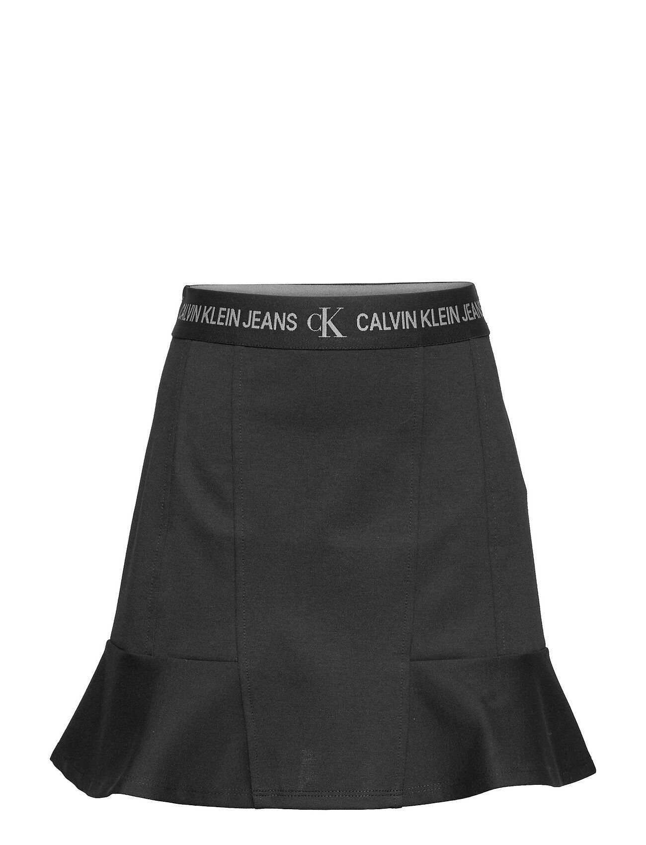 Calvin Punto Logo Tape Skirt Skjørt Svart Calvin Klein