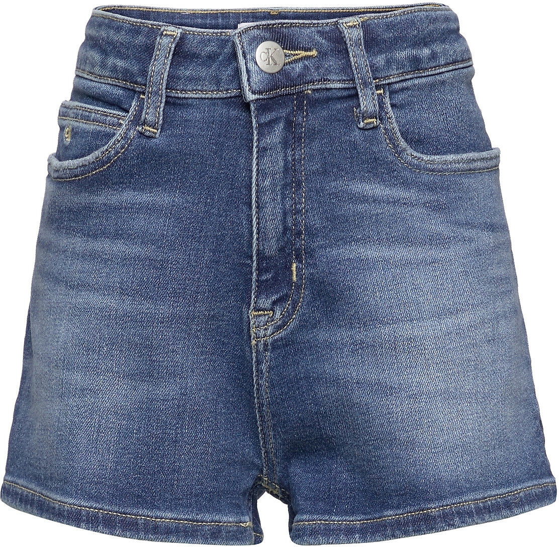 Calvin Relaxed Hr Short Mid Blue Shorts Denim Shorts Blå Calvin Klein