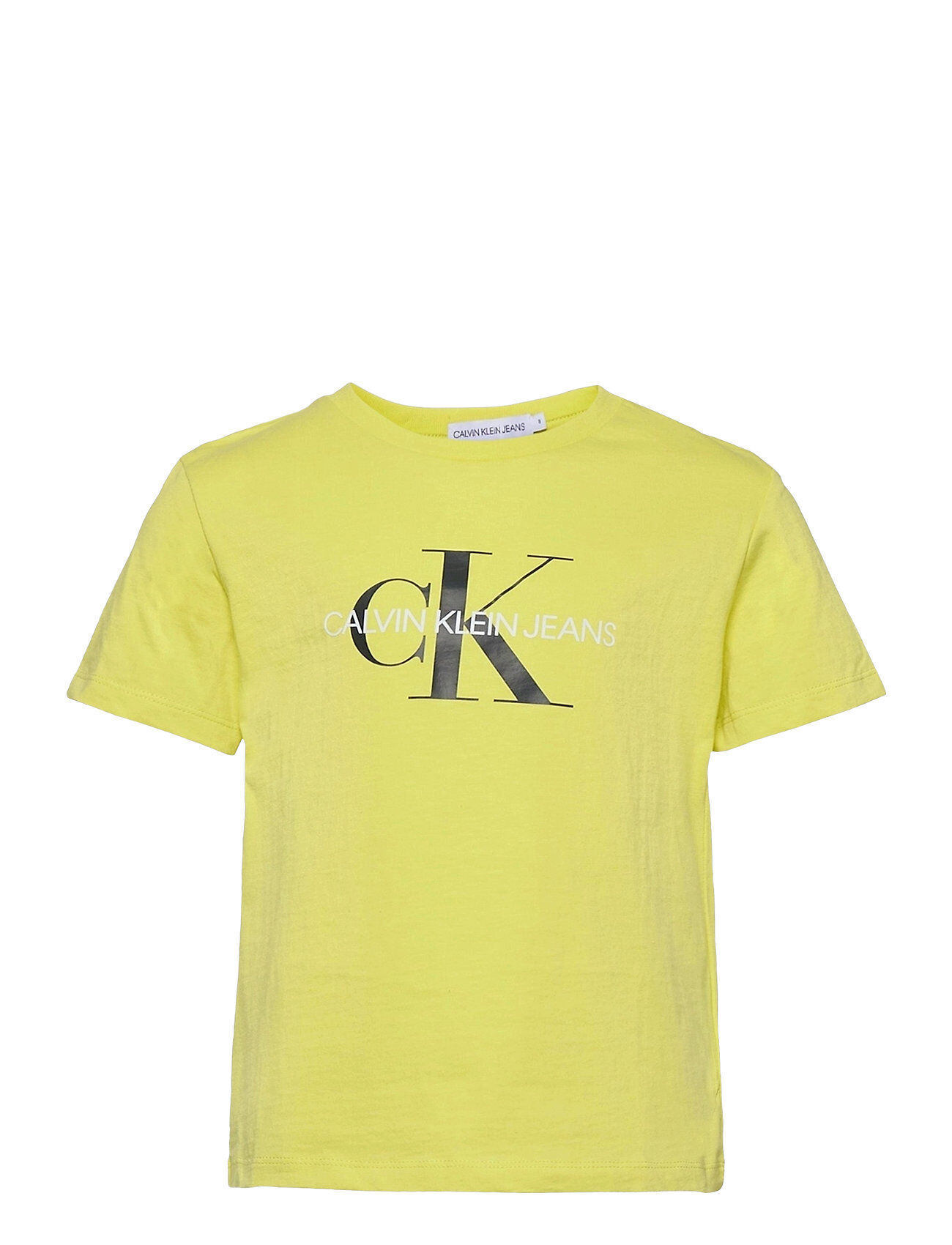 Calvin Monogram Logo T-Shirt T-shirts Short-sleeved Gul Calvin Klein