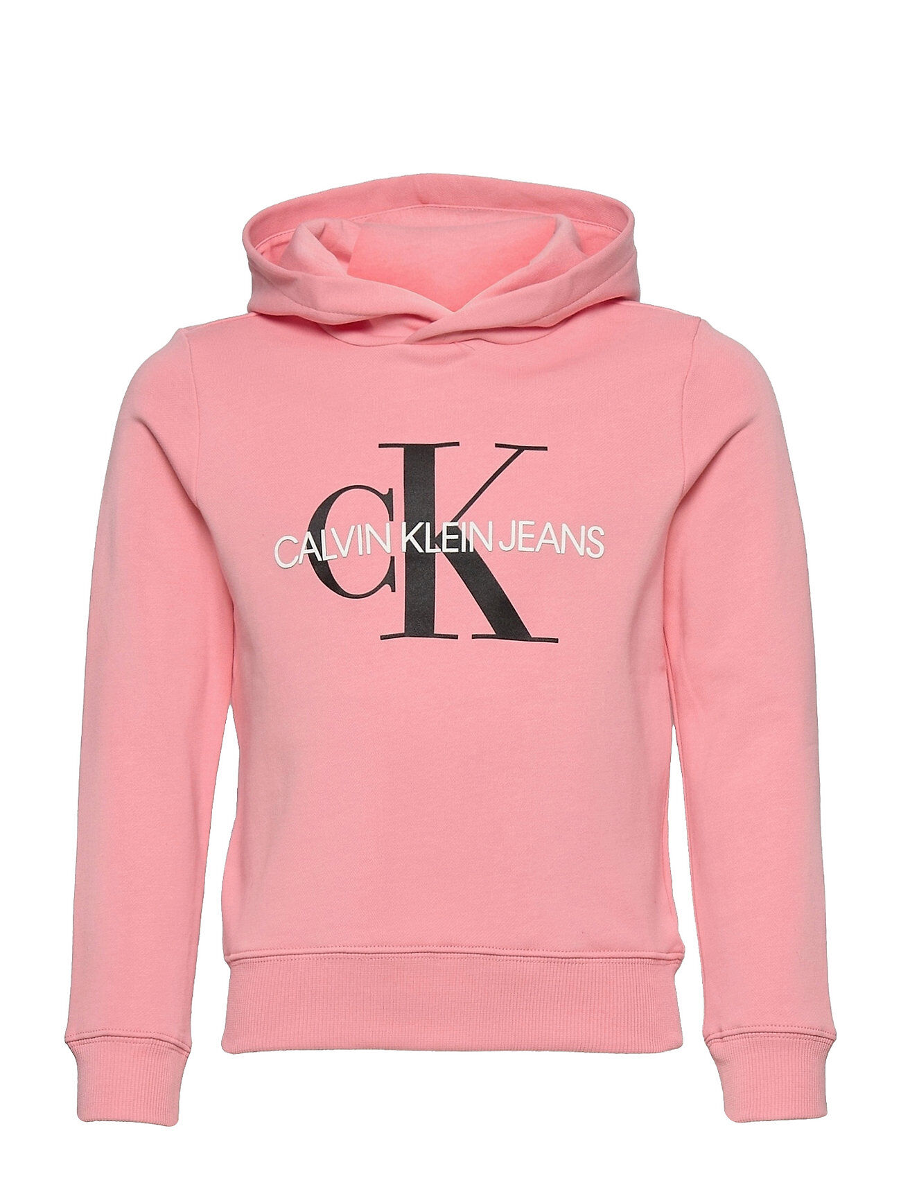 Calvin Monogram Hoodie Hettegenser Genser Rosa Calvin Klein