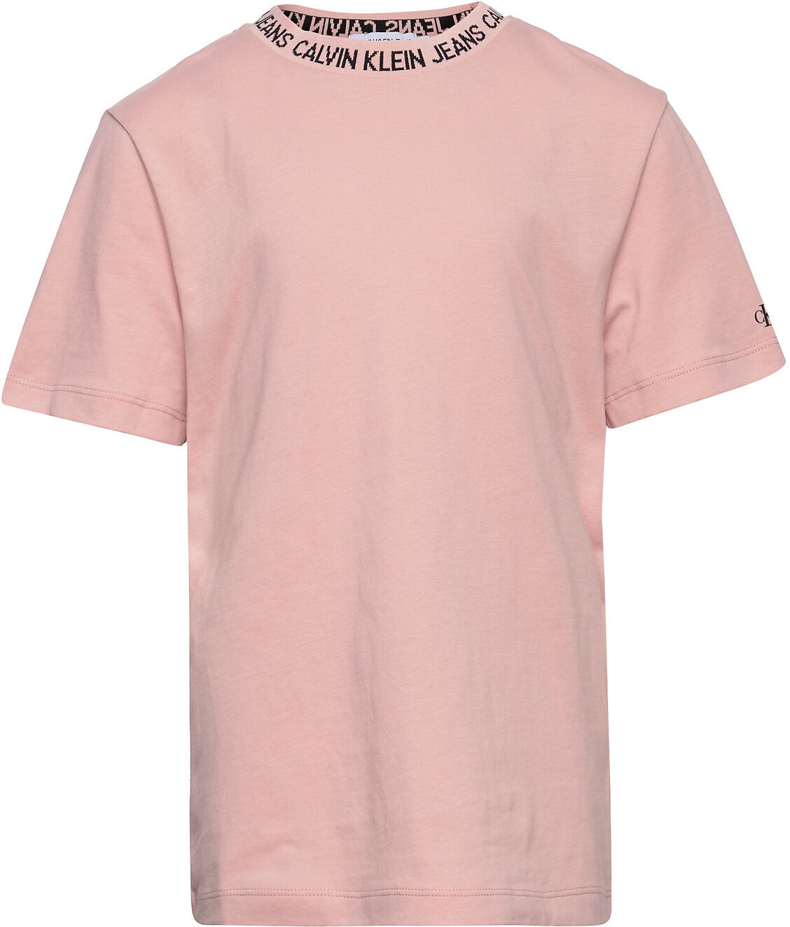 Calvin Intarsia Logo T-Shirt T-shirts Short-sleeved Rosa Calvin Klein