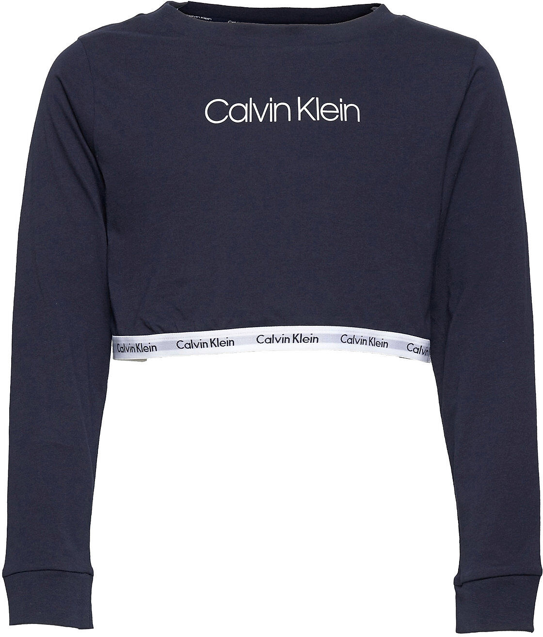 Calvin Ls Top T-shirts Long-sleeved T-shirts Blå Calvin Klein