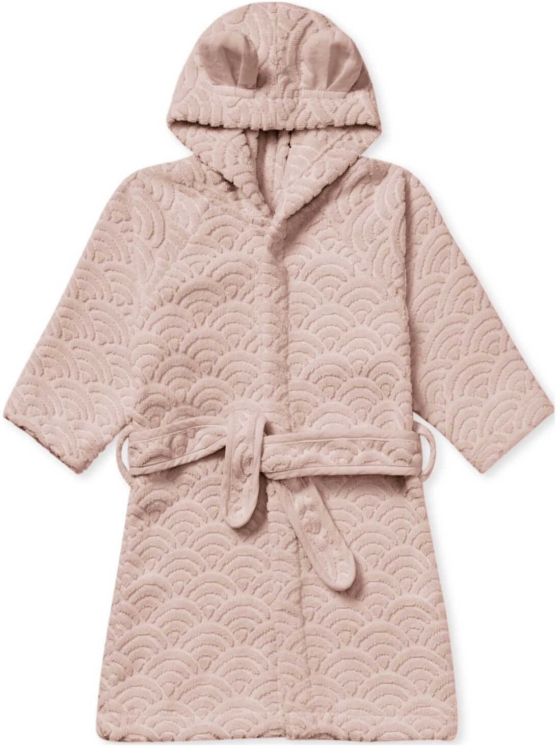 Cam Cam Copenhagen Bathrobe W/ Ears, 1-2 Yrs - Gots Almond Morgenkåpe Badekåpe Rosa Cam Cam Copenhagen