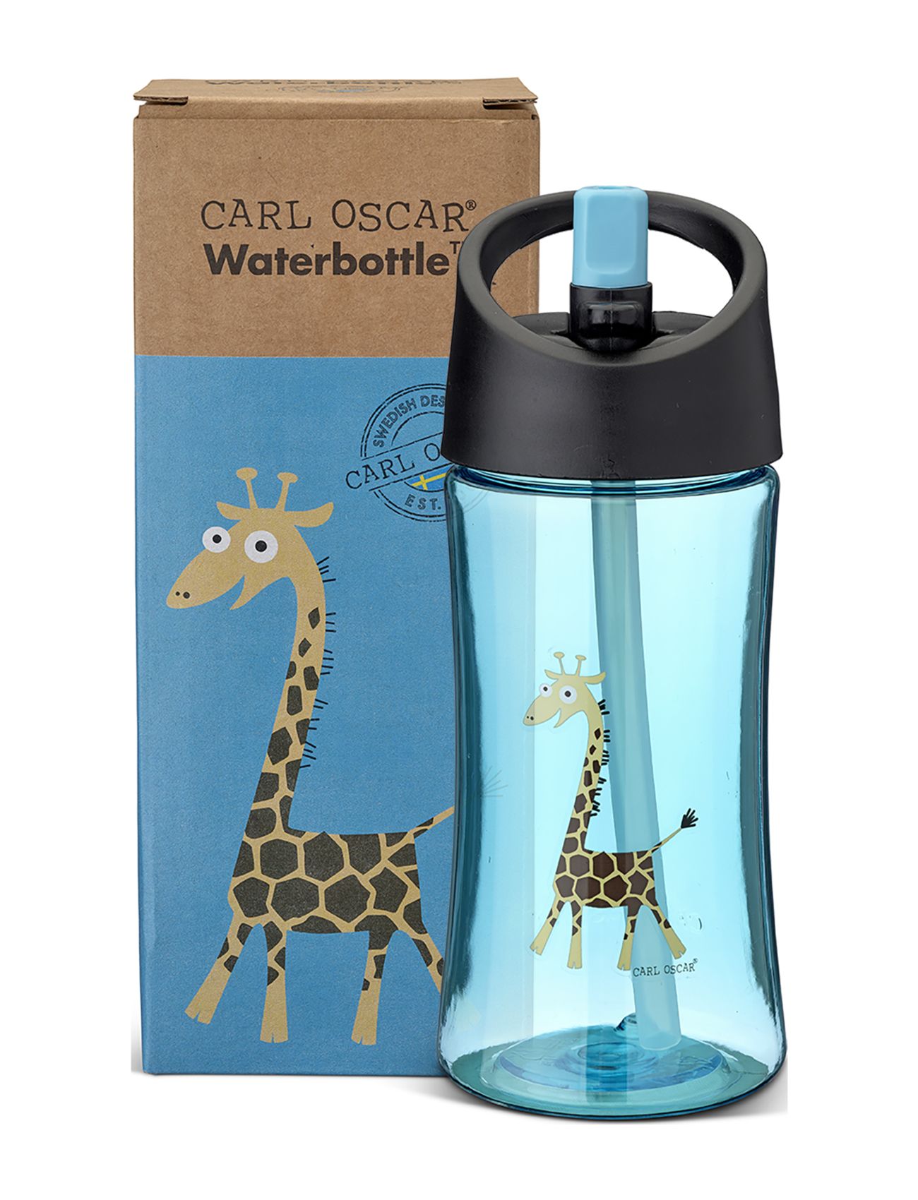 Carl Oscar Water Bottle Kids 0.35 L - Turquoise Home Meal Time Water Bottles Blå Carl Oscar