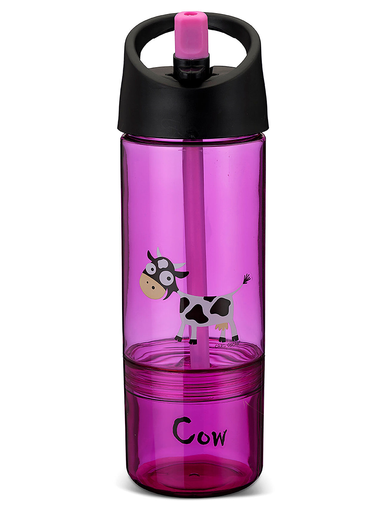 Carl Oscar Water Bottle 2 In 1, Kids 0.3 + 0.15 L - Purple Home Meal Time Water Bottles Lilla Carl Oscar