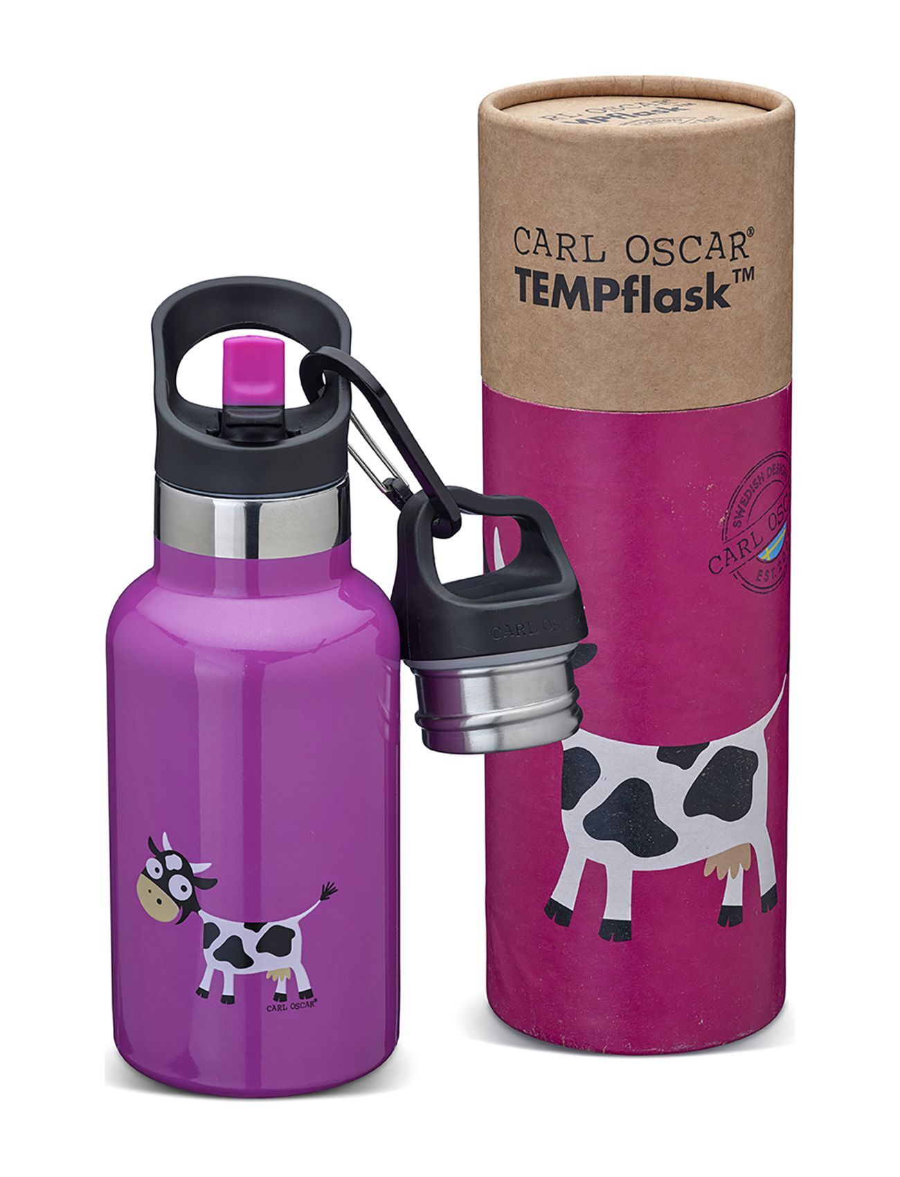 Carl Oscar Tempflask, Kids 0.35 L - Purple Home Meal Time Thermoses Lilla Carl Oscar