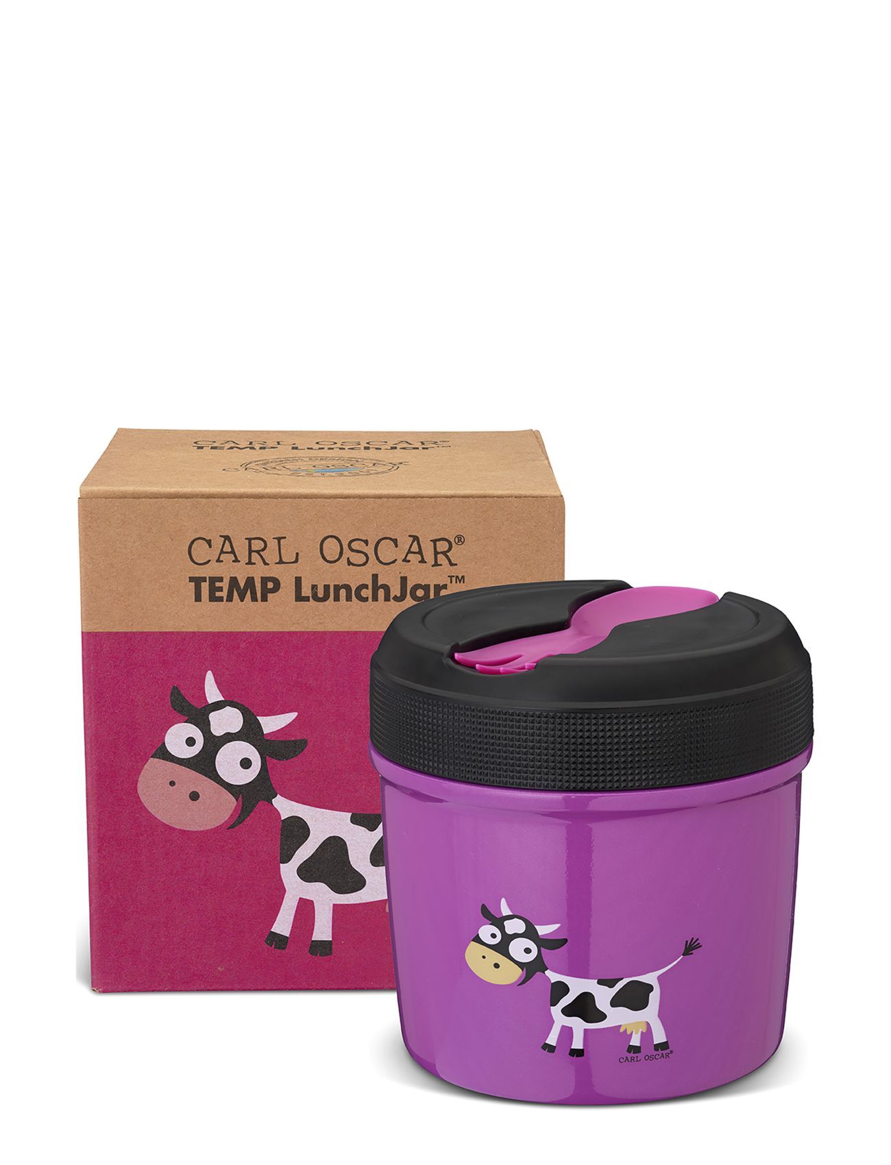 Carl Oscar Temp Lunchjar, Kids 0.5 L - Purple Home Meal Time Lunch Boxes Lilla Carl Oscar