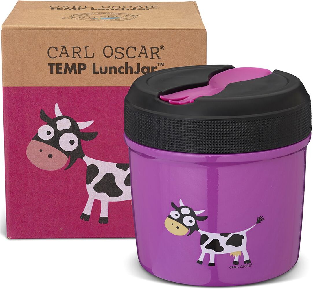 Carl Oscar Temp Lunchjar, Kids 0.5 L - Purple Home Meal Time Lunch Boxes Lilla Carl Oscar