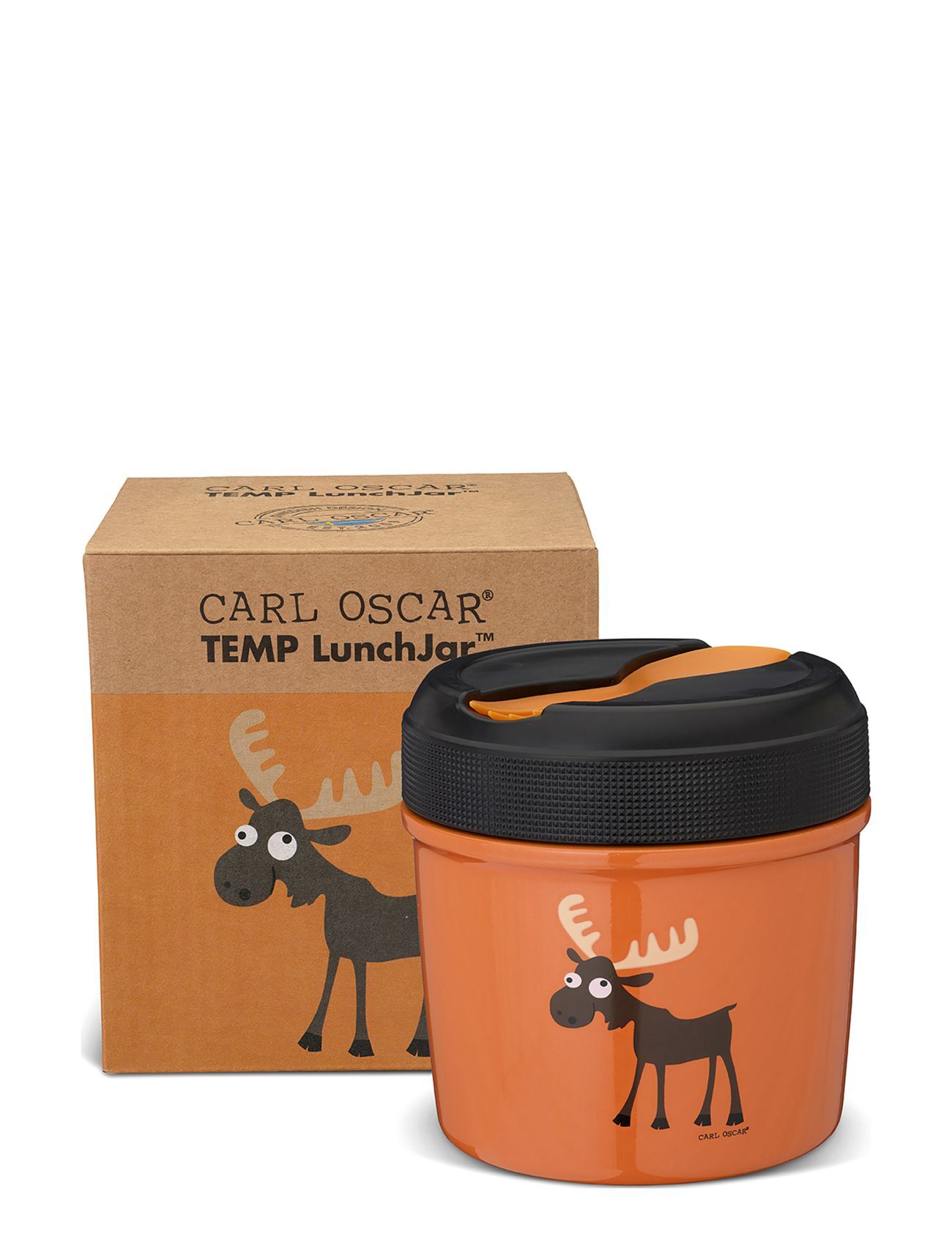 Carl Oscar Temp Lunchjar, Kids 0.5 L - Orange Home Meal Time Lunch Boxes Oransje Carl Oscar