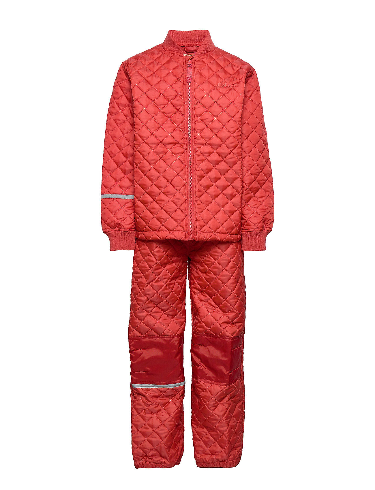 CeLaVi Thermal Set -Solid Outerwear Thermo Outerwear Thermo Sets Rød CeLaVi