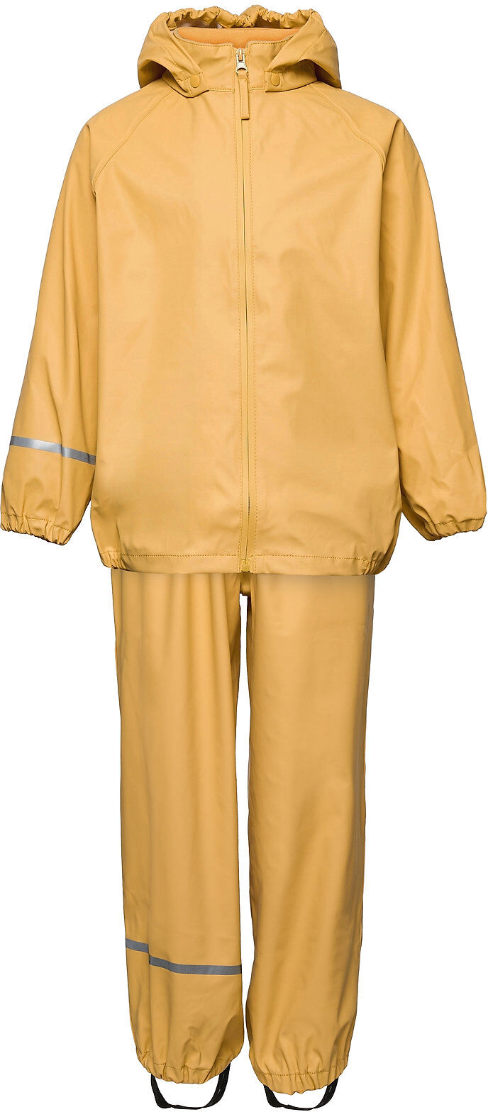 CeLaVi Basic Rainwear Set -Recycle Pu Outerwear Coveralls Rainwear Sets & Coveralls Gul CeLaVi