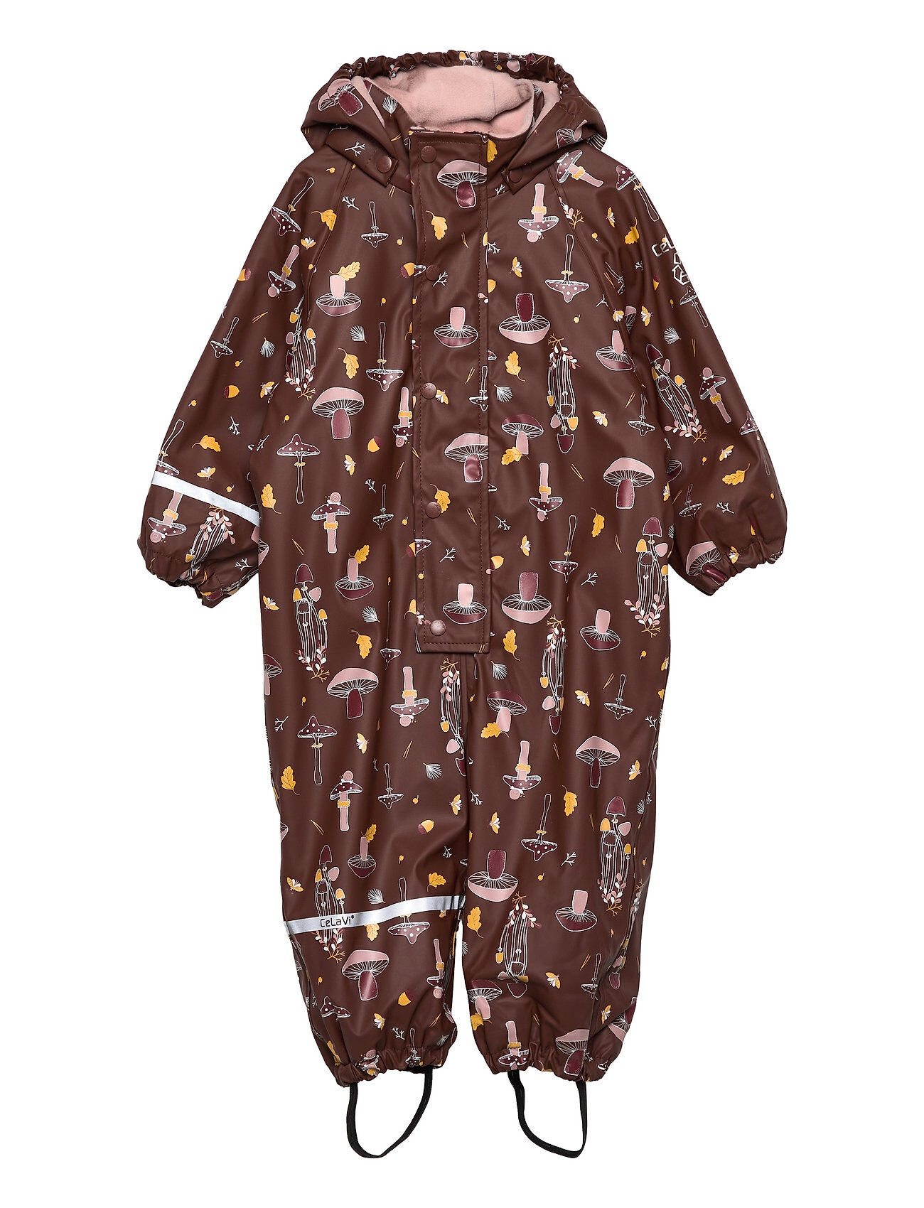 CeLaVi Rainwear Suit -Aop, W.fleece Outerwear Coveralls Rainwear Sets & Coveralls Brun CeLaVi