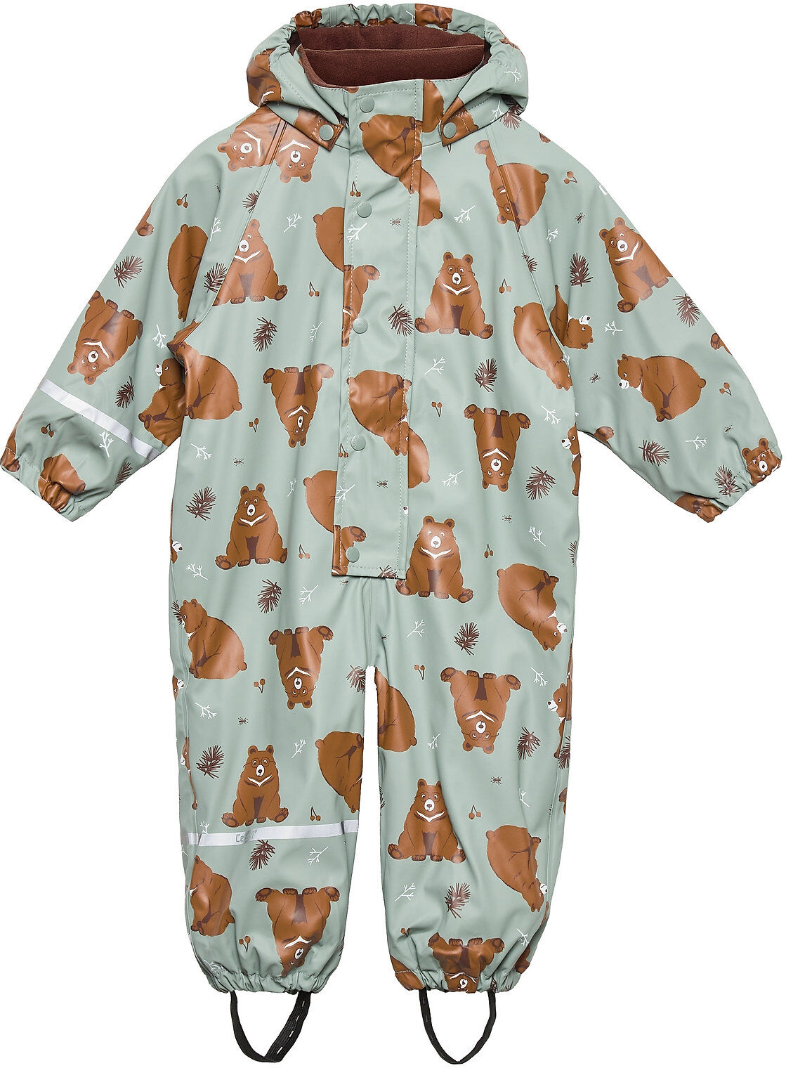 CeLaVi Rainwear Suit -Aop, W.fleece Outerwear Coveralls Rainwear Sets & Coveralls Grønn CeLaVi