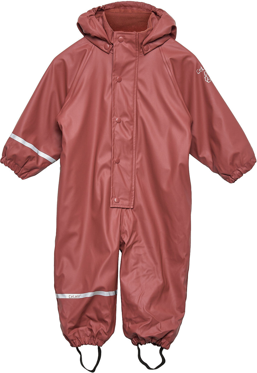 CeLaVi Rainwear Suit -Solid, W.fleece Outerwear Coveralls Rainwear Sets & Coveralls Rød CeLaVi