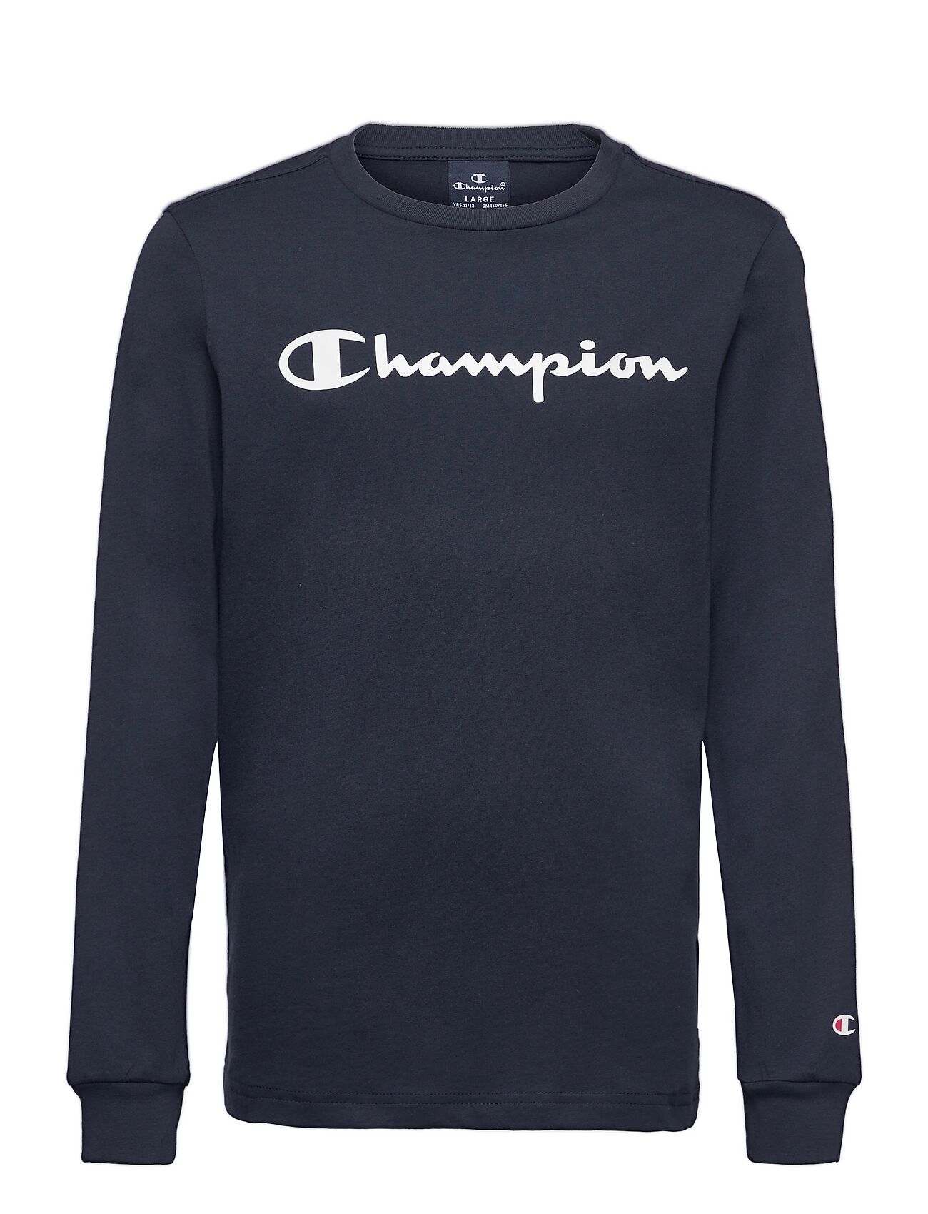 Champion Long Sleeve Crewneck T-Shirt T-shirts Long-sleeved T-shirts Blå Champion