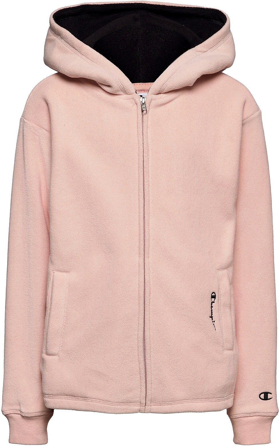 Champion Hooded Full Zip Sweatshirt Hettegenser Genser Rosa Champion