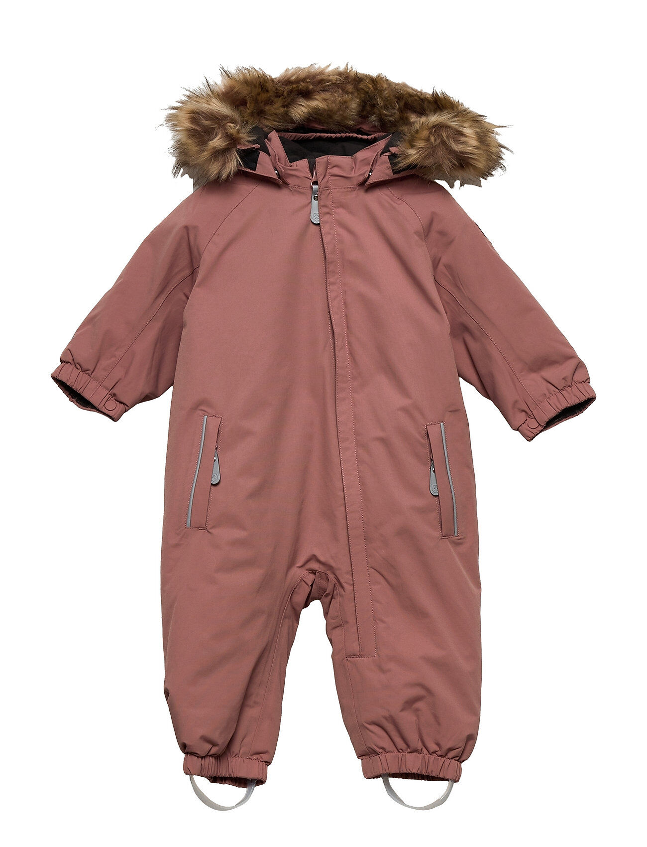 Color Kids Coverall W.fake Fur, Af 20.000 Outerwear Coveralls Snow/ski Coveralls & Sets Rosa Color Kids