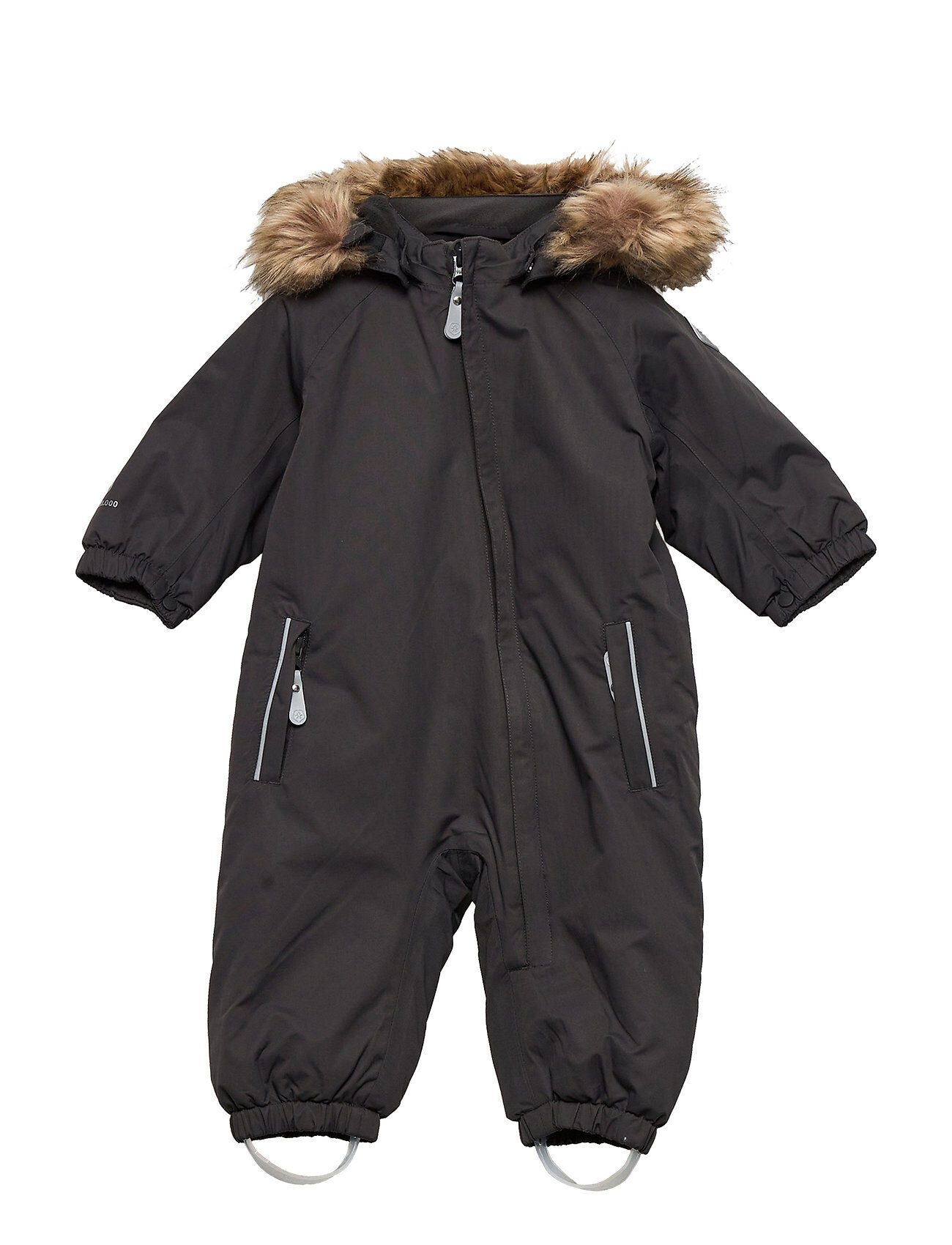 Color Kids Coverall W.fake Fur, Af 20.000 Outerwear Coveralls Snow/ski Coveralls & Sets Grå Color Kids