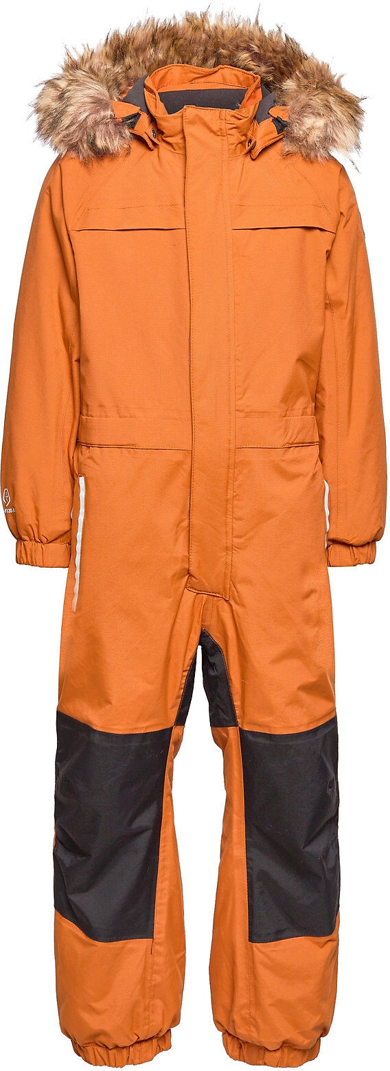 Color Kids Coverall W.fake Fur, Af 20.000 Outerwear Coveralls Snow/ski Coveralls & Sets Oransje Color Kids