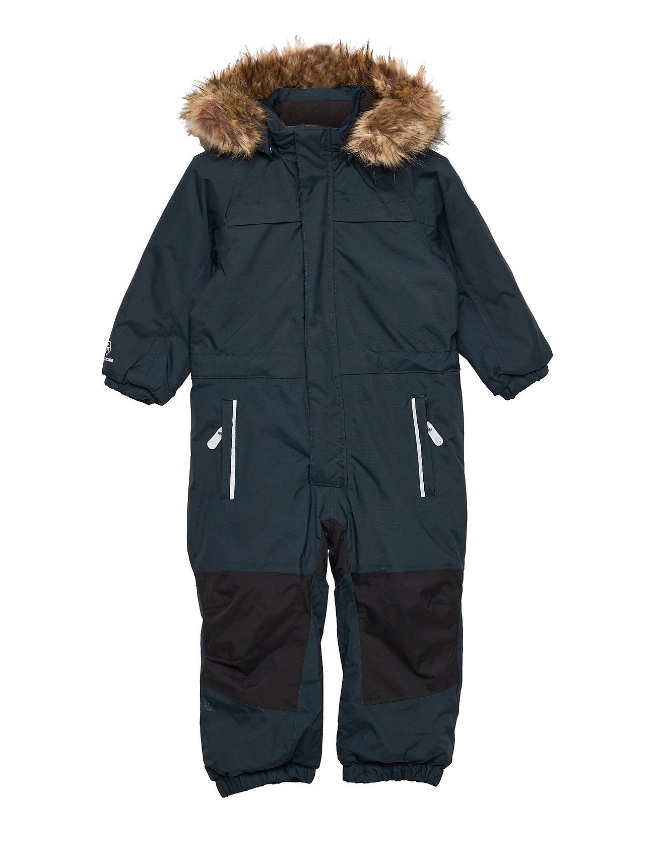 Color Kids Coverall W.fake Fur, Af 20.000 Outerwear Coveralls Snow/ski Coveralls & Sets Blå Color Kids