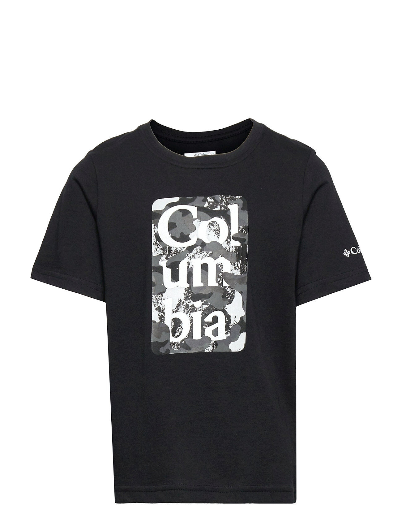 Columbia Basin Ridge Ss Graphic Tee T-shirts Short-sleeved Svart Columbia