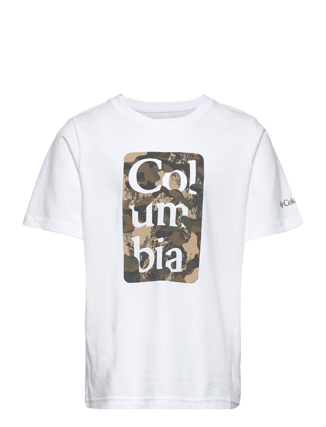 Columbia Basin Ridge Ss Graphic Tee T-shirts Short-sleeved Hvit Columbia