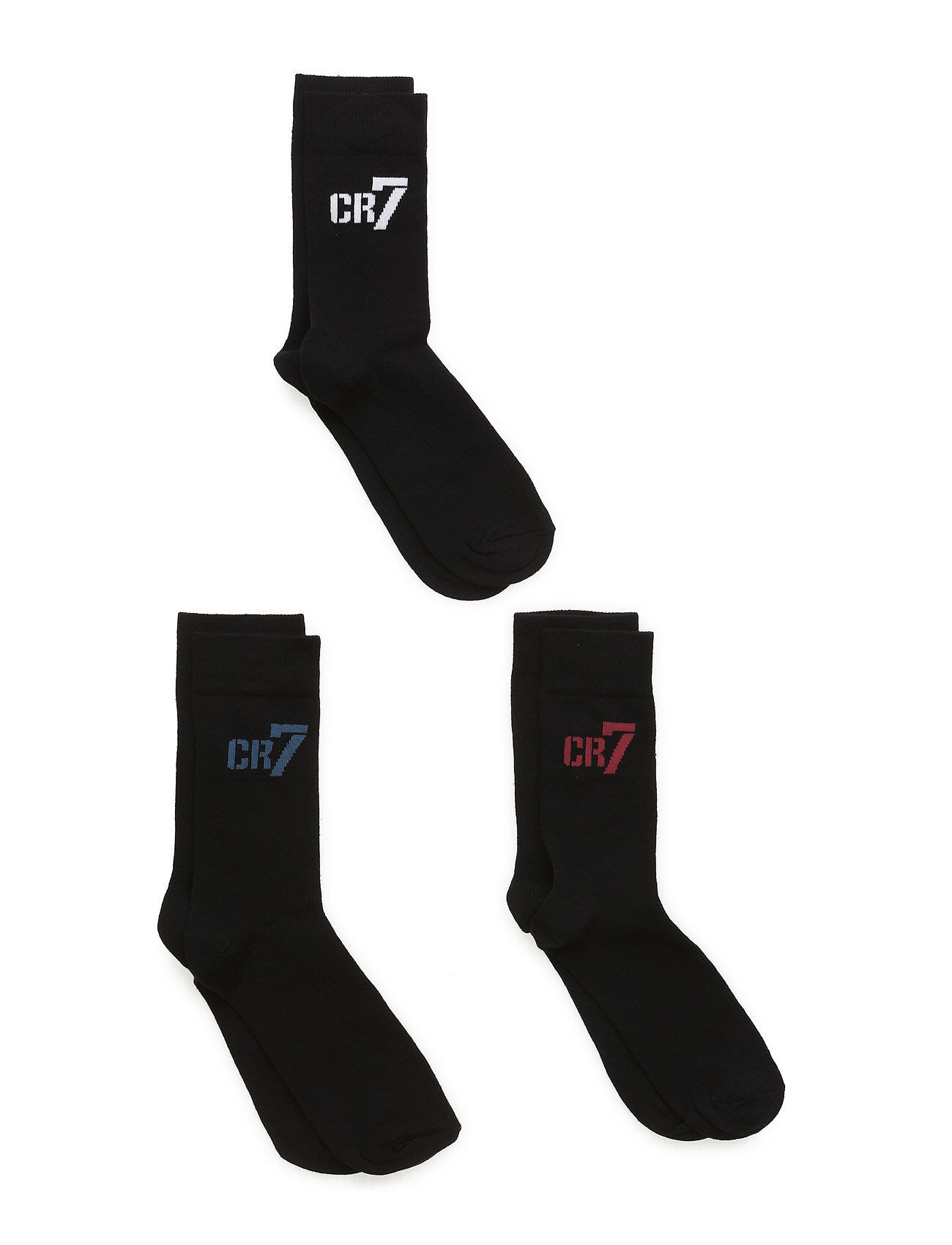 Cr7 Kids Socks 3-Pack Socks & Tights Socks Svart CR7