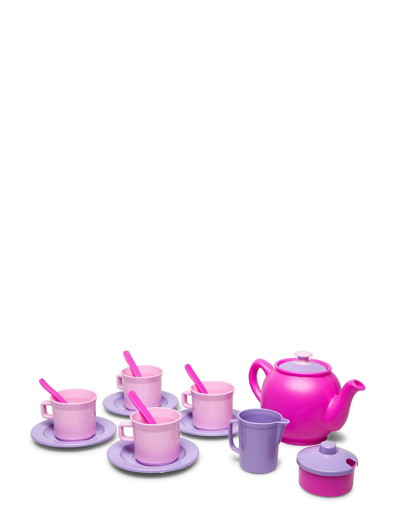 Dantoy My Little P. Tea Set In Net 17 Pcs Toys Toy Kitchen & Accessories Coffee & Tee Sets Multi/mønstret Dantoy