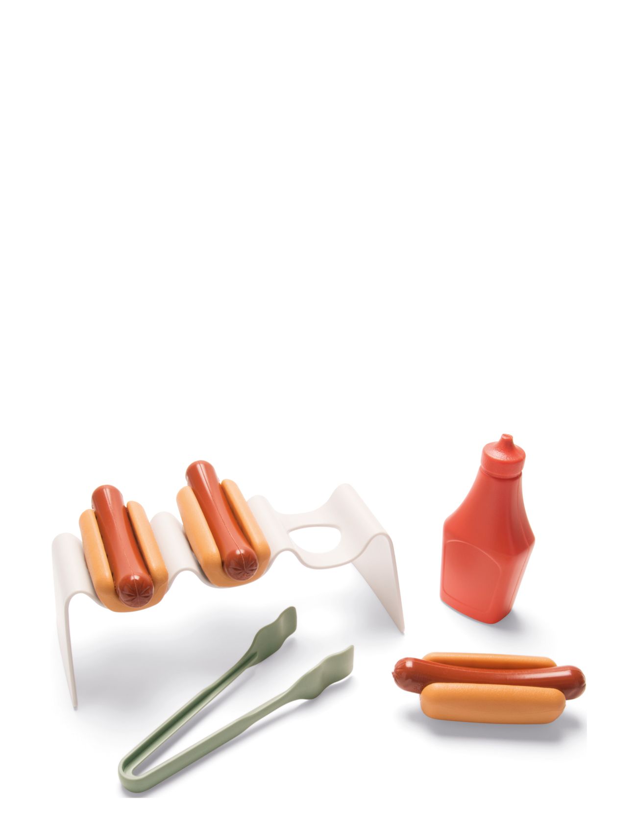 Dantoy Green Garden Hotdog Set In Box Toys Toy Kitchen & Accessories Toy Food & Cakes Multi/mønstret Dantoy