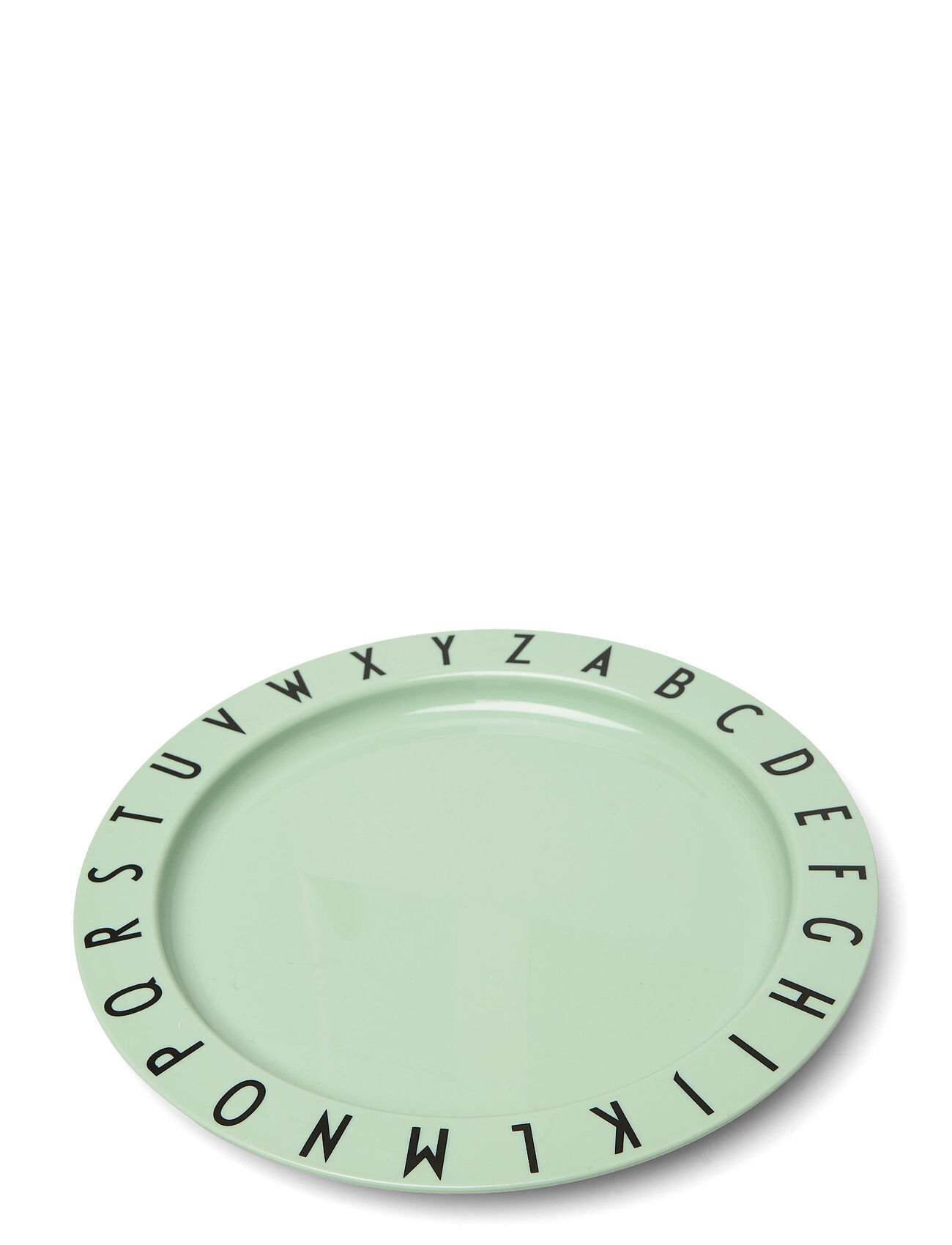 Design Letters Eat & Learn Plate Tritan Home Meal Time Plates & Bowls Plates Grønn Design Letters