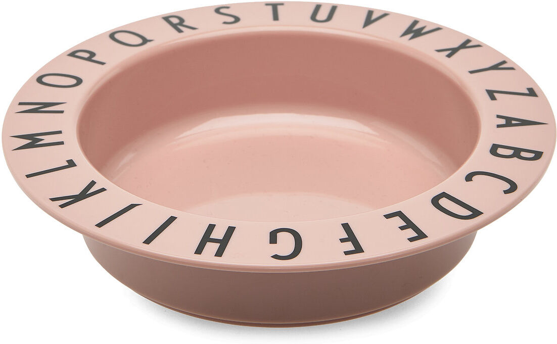 Design Letters Eat & Learn Deep Plate Tritan Home Meal Time Plates & Bowls Plates Rosa Design Letters